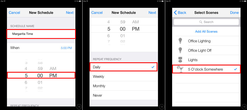 Insteon+ Schedule Scene