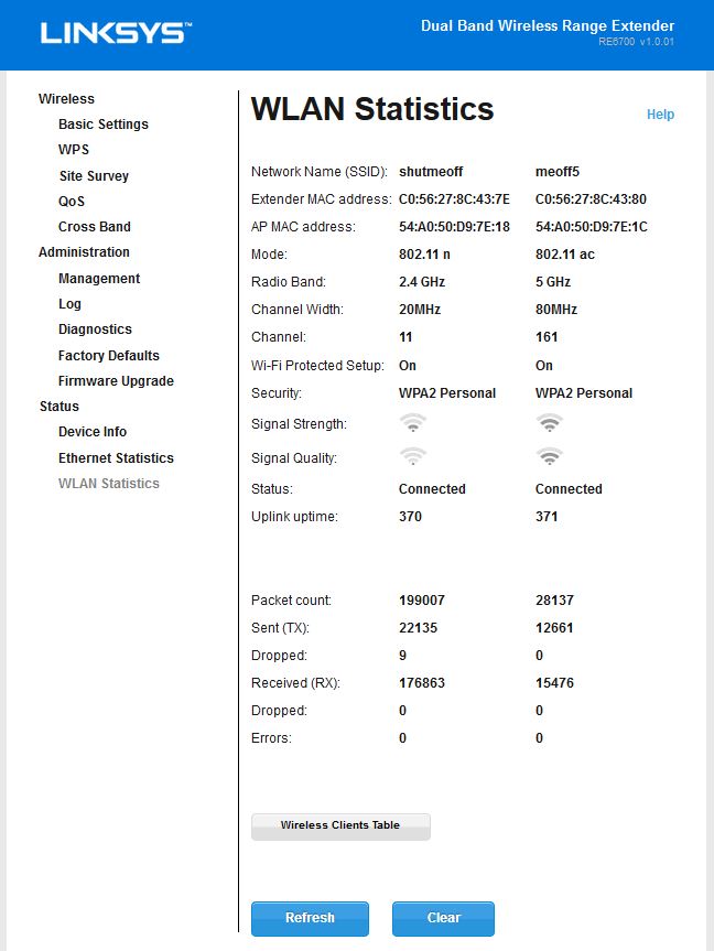 Linksys RE6700 Spot Finder setup tool