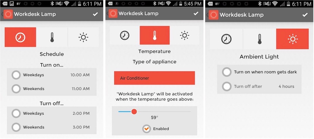 Controls automation screens