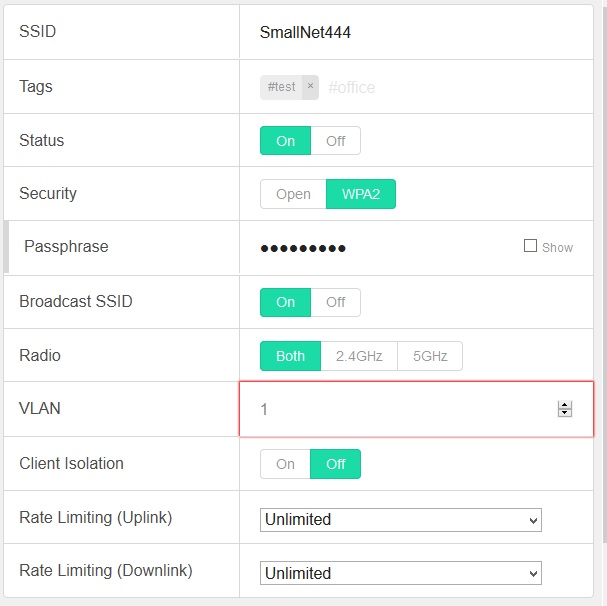 CloudManager New SSID