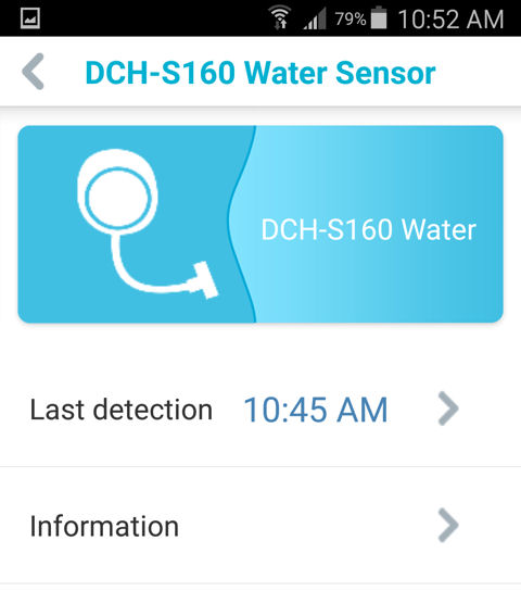 D-Link DCH-S160 Landing Page (Android)