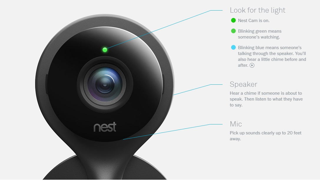 Nest Cam callouts