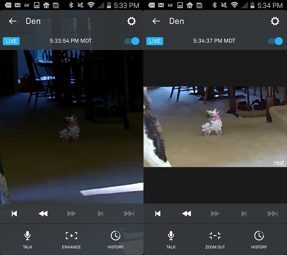 Nest Cam Enhancement Example #1