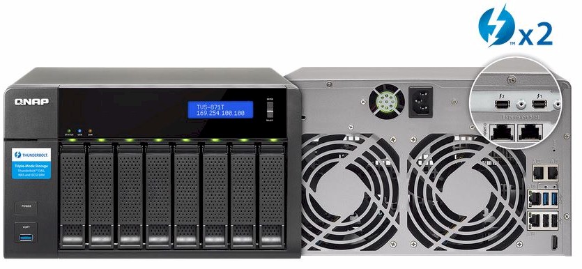 QNAP TVS-871T Thunderbolt 2 Turbo vNAS