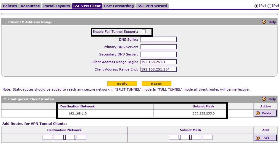 FVS336Gv3 SSL Setup