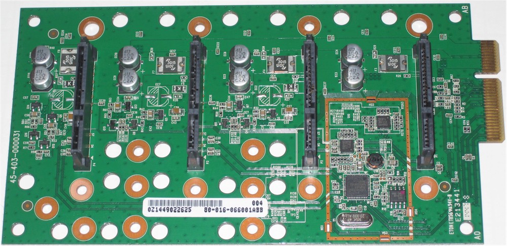 ZyXEL NAS540 backplane PCB