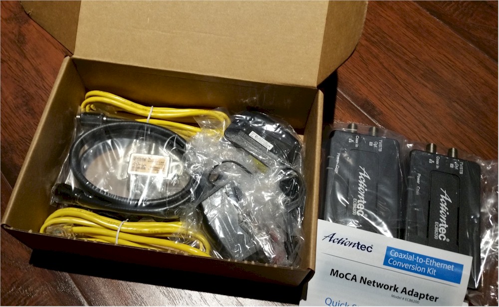 Actiontec ECB6200 box contents