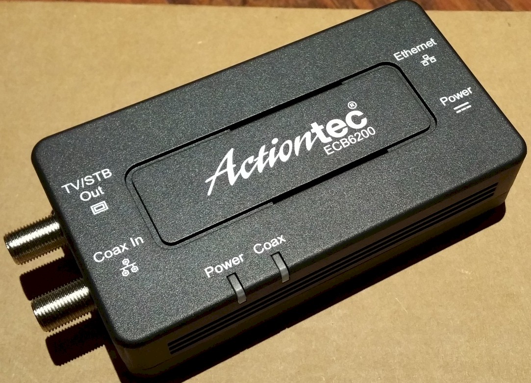 Actiontec ECB6200 coax ports