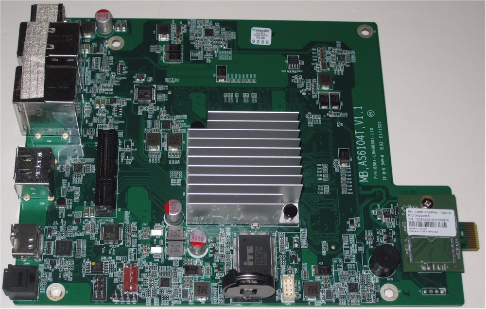 ASUSTOR AS6204T board top