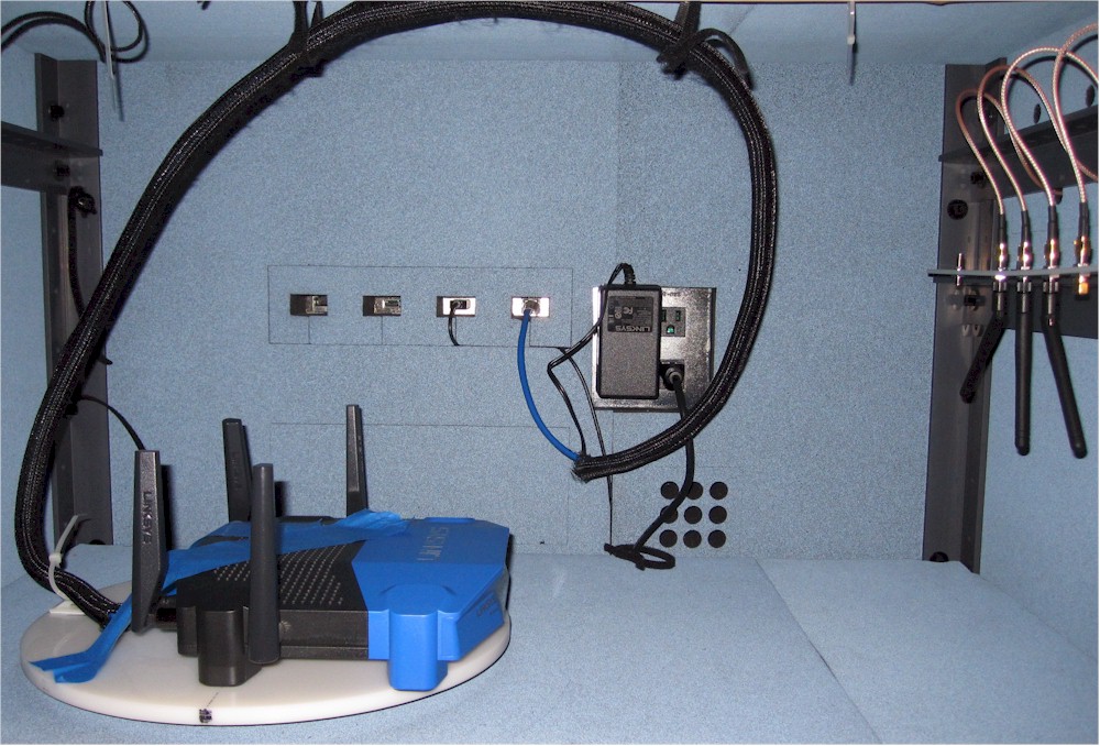Linksys WRT1900ACS in test chamber