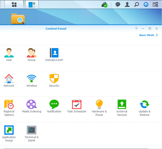 Synology DSM 5.2 Control Panel