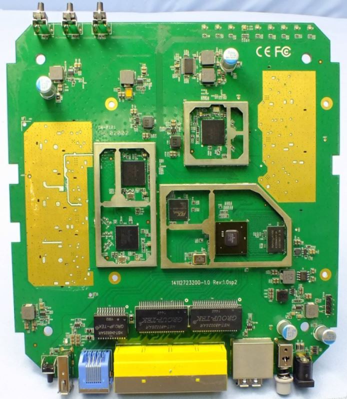 Archer C3200 board top view