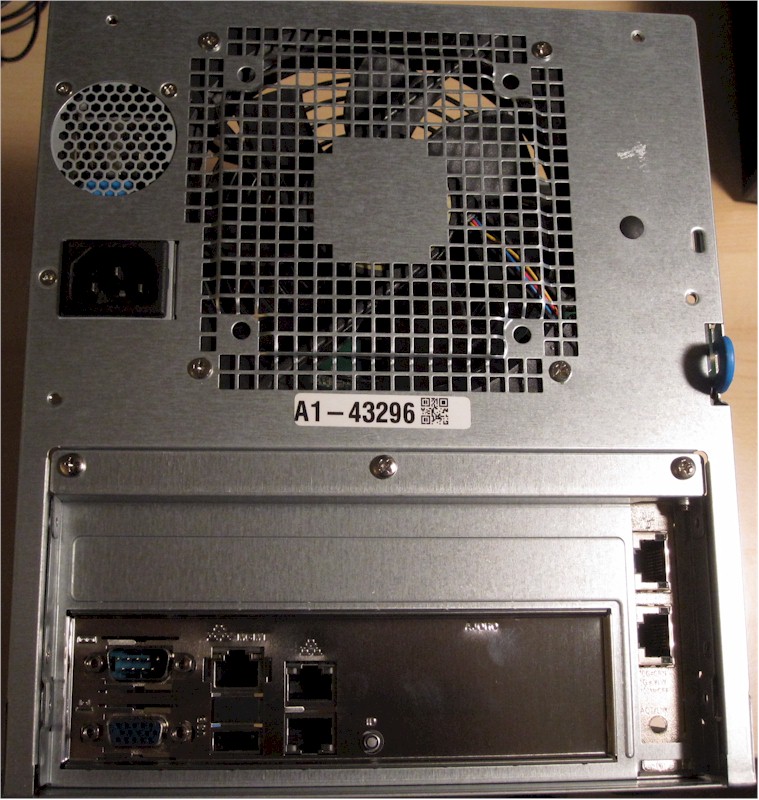 iXsystems FreeNAS Mini Gen 2 rear panel