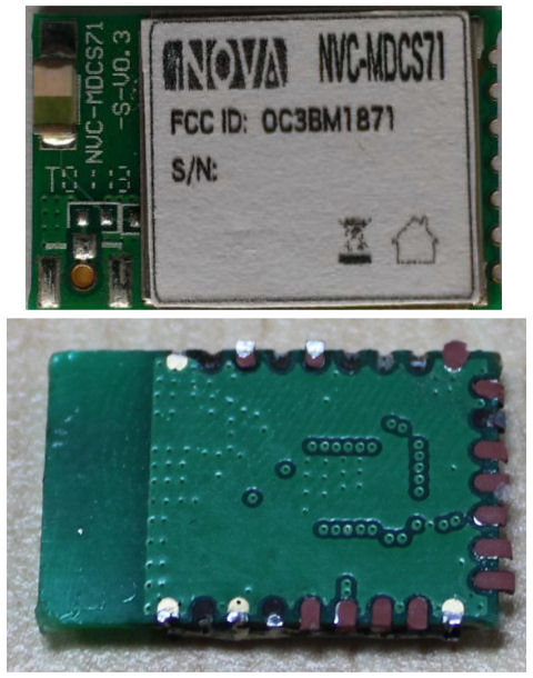 BeON Home Smart Module Bluetooth PCB top and bottom