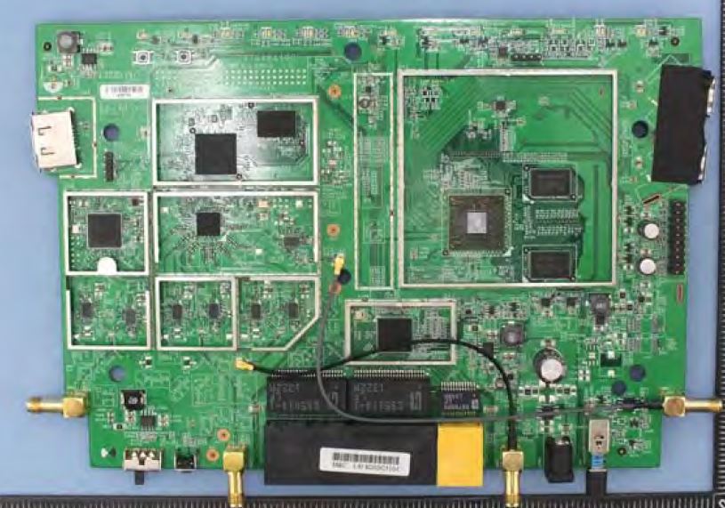 NETGEAR R7500v1 board top