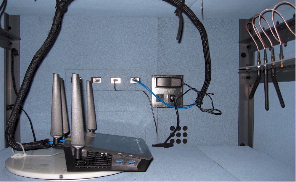 NETGEAR R7500V2 in test chamber