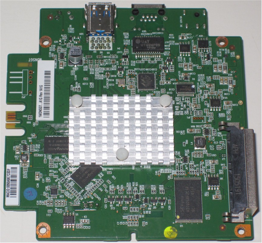 WD My Cloud Mirror Gen 2 main PCB with heat sink