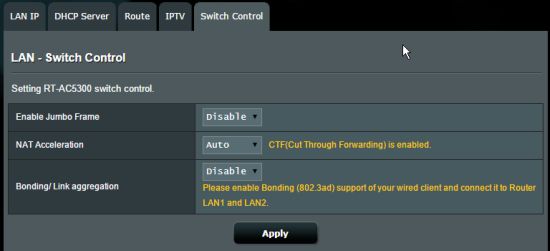 RT-AC5300 switch control