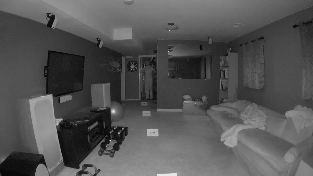 Arlo Q Night Vision with me at 25 feet