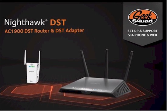 NETGEAR Nighthawk DST AC1900 Router & DST Adapter