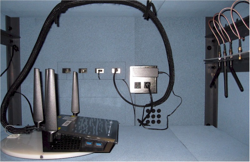 NETGEAR R7800 in test chamber