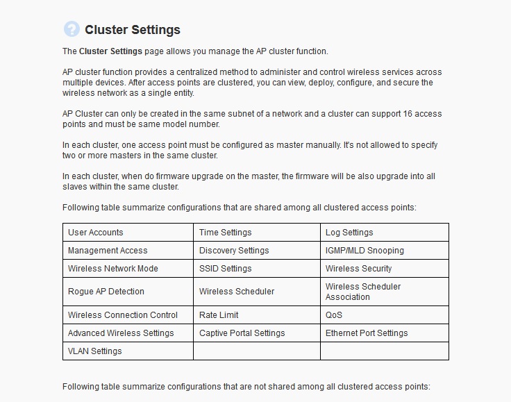 Linksys Help Menu