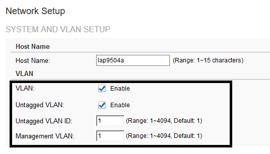 VLAN Configs