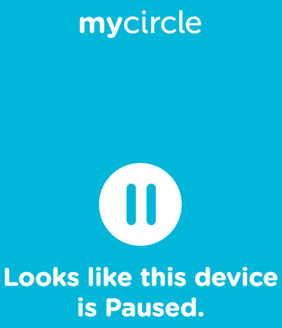 Circle - Paused screen