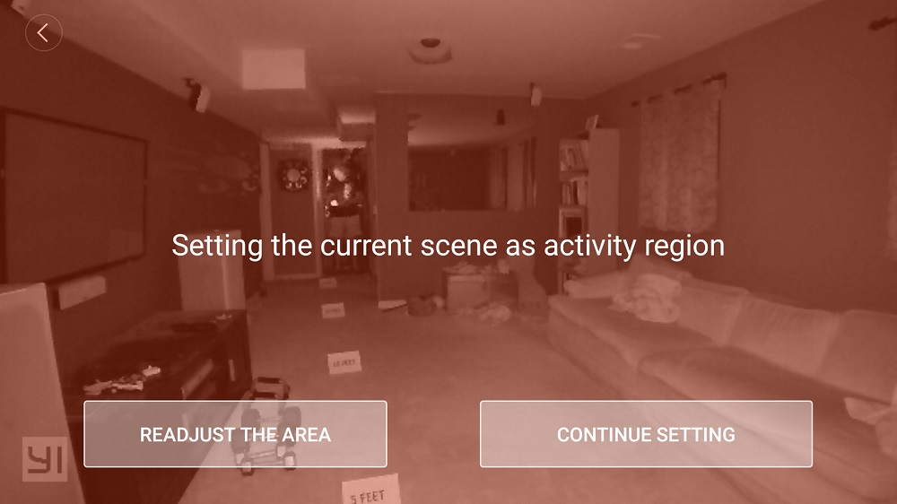 YI Home Camera 2 Activity Regions