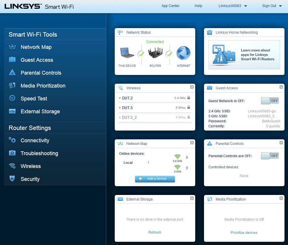 Smart Wi-Fi Dashboard