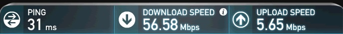 Speedtest Before BW Control