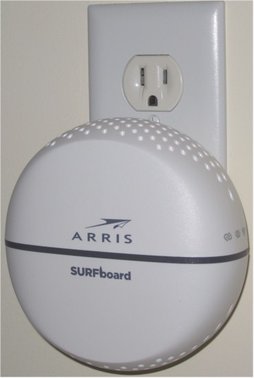 Arris SBX-AC1200P plugged in