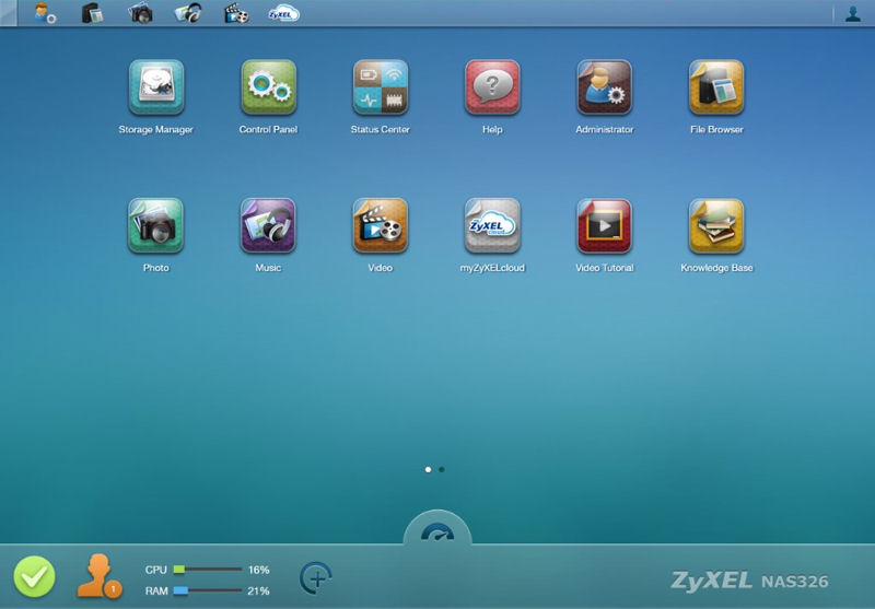 ZyXEL NAS326 desktop