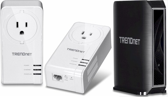 TRENDnet TPL-421E2K powerline adapters and TEW-824DRU AC1750 router