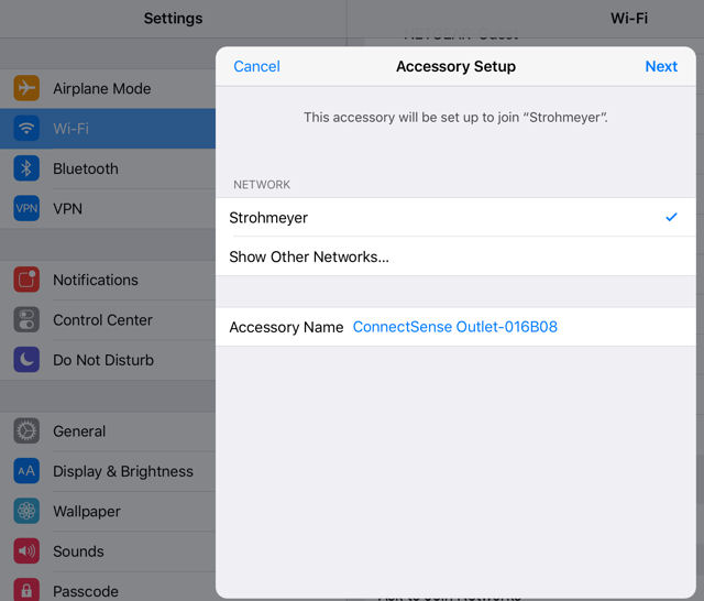 Grid Connect ConnectSense network setup