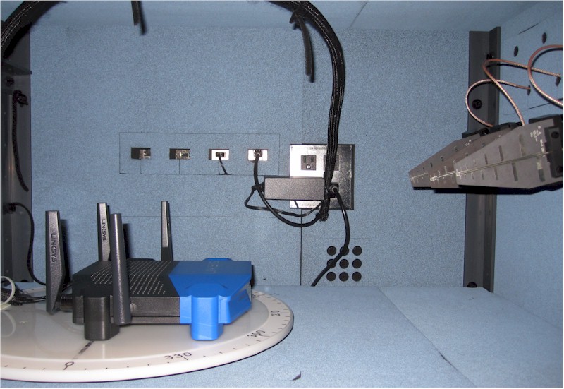 WRT3200ACM in test chamber