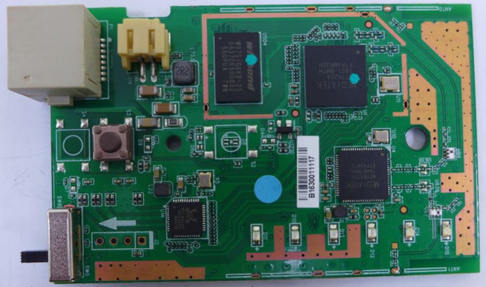 Edimax RE11S board top