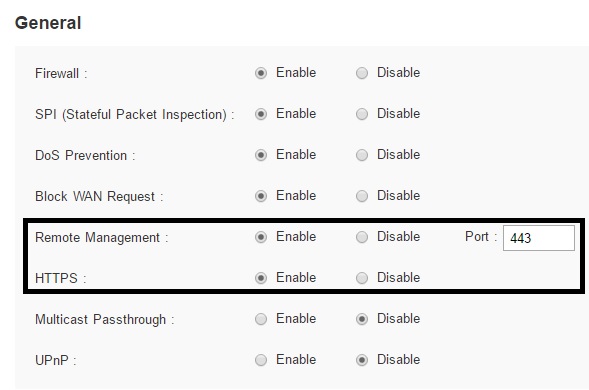 Remote Access Config