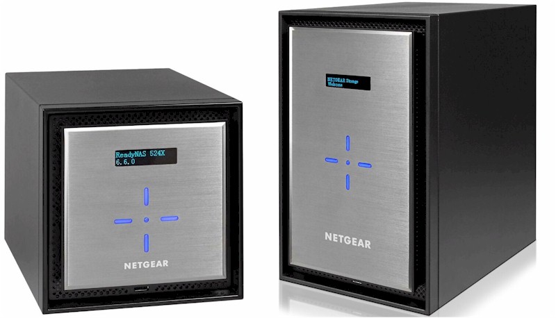 NETGEAR ReadyNAS 524, 528 NASes