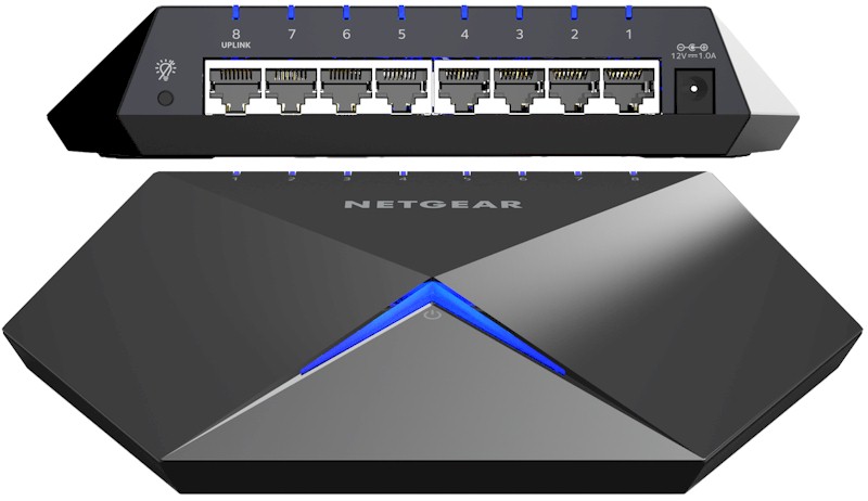 NETGEAR GS808E Nighthawk S8000 8-port Gaming and Media Switch