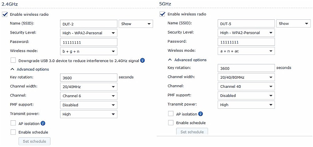 Wi-Fi settings