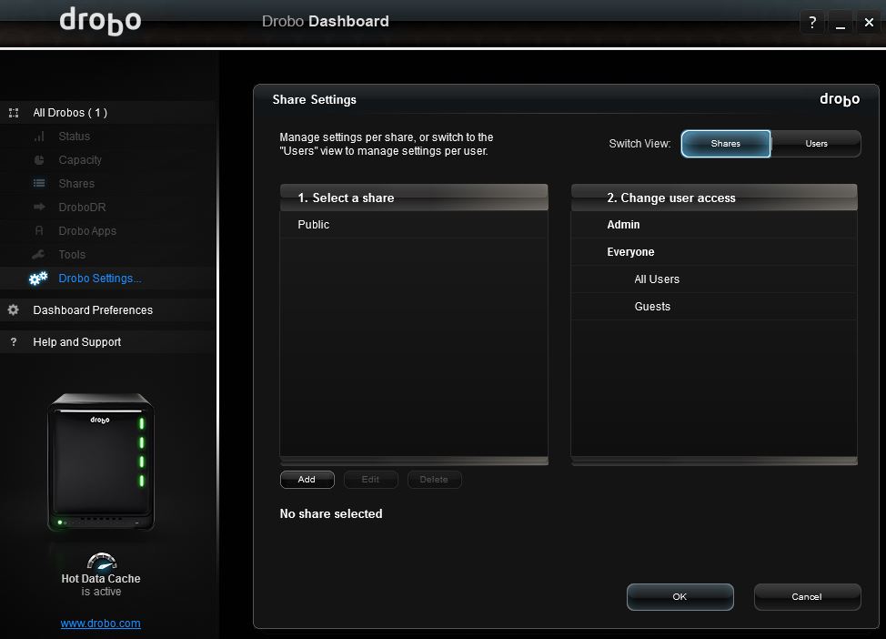 Drobo Dash - Shares