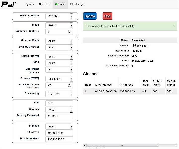 octoScope Pal web interface