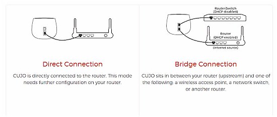 CUJO setup options