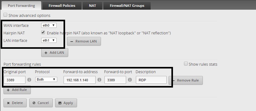 Port Forwarding