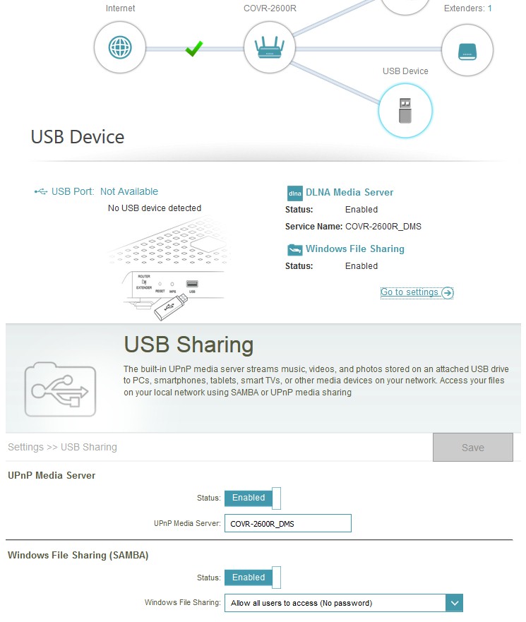 D-Link Covr USB support