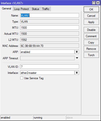 RouterOS VLANs