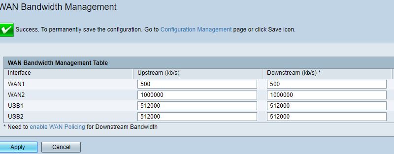 Bandwidth Management