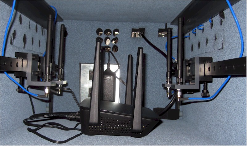 Linksys RE9000 in small octoScope chamber