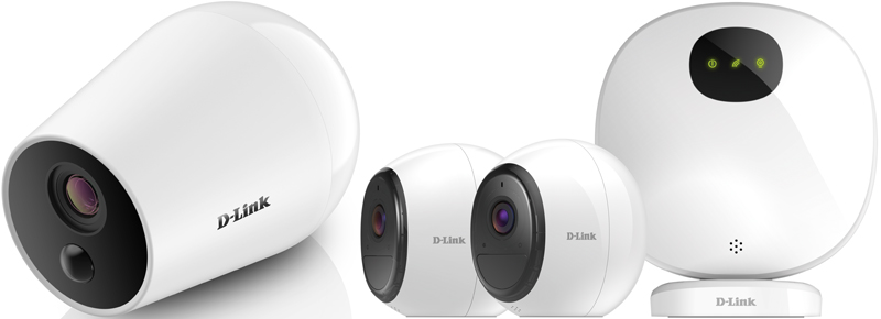 D-Link LTE Full HD Indoor/Outdoor Camera (DCS-1820LH) and Wire-Free Full HD Indoor/Outdoor Camera (DCH-212KT)